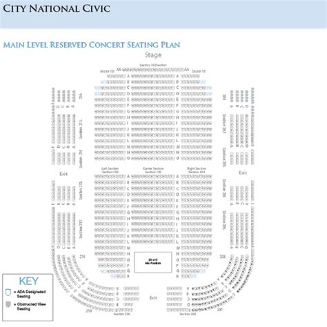 Seating Charts - San Jose Theaters