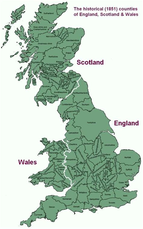 Wales Scotland England Ireland Map / What does 'Britain' mean? - A Bit About Britain / The ...