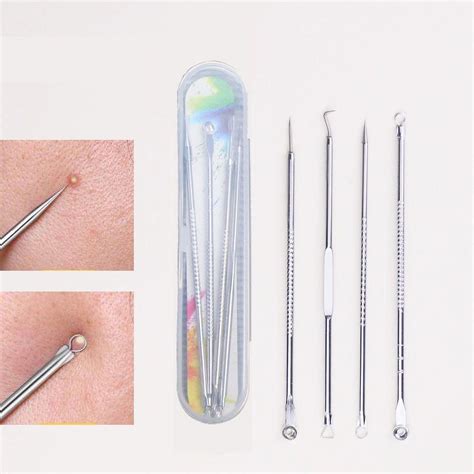 LINMOUA Blackhead Remover Pimple Popper Tool Acne Comedone Zit Extractor Kit for Nose Facial ...