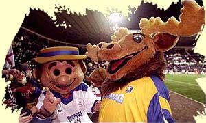 BBC SPORT | FUNNY OLD GAME | Mascots behaving badly