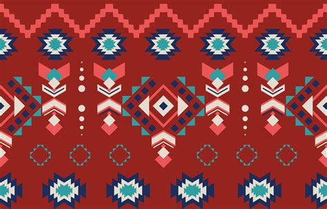 Navajo native american fabric seamless pattern,geometric tribal ethnic traditional background ...