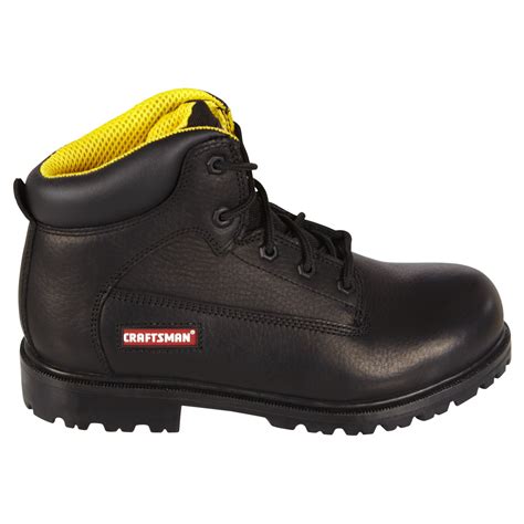 Craftsman Kahn Black Men's Soft Toe Leather Work Boot | Shop Your Way: Online Shopping & Earn ...