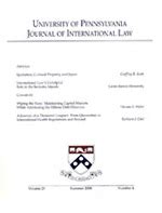 Journal of International Law: Journal of International Law • Penn Law