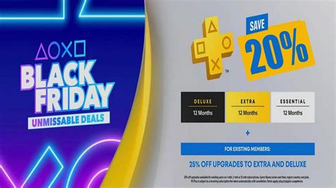 PlayStation Plus BLACK FRIDAY 2023 DISCOUNT (Save on Essential, Extra ...