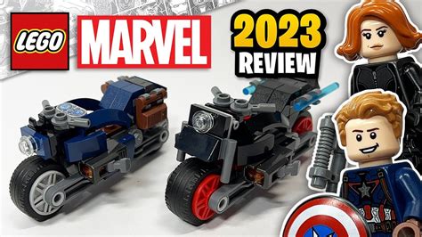 LEGO Marvel Black Widow & Captain America Motorcycles (76260) - 2023 ...