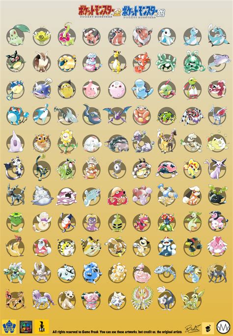 Pokemon Gold and Silver beta - FULL POKEDEX by blazeknight-94 on DeviantArt