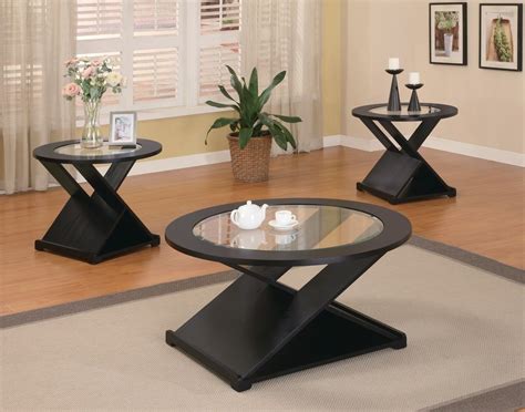 3 PC Modern Black Coffee Table & End Table Set 701501 | Savvy Discount ...