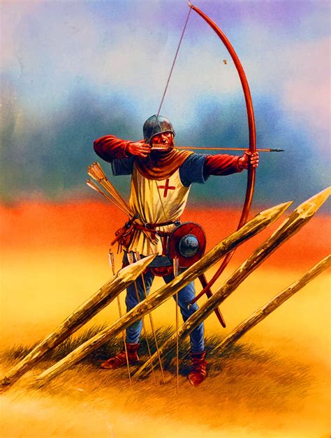 English Longbowman, Hundred Years War | Medieval archer, Medieval knight, Medieval history