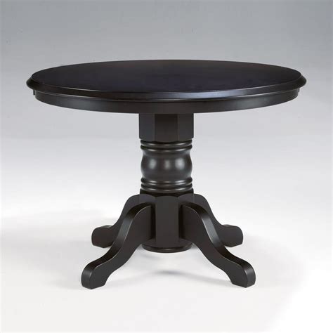 Home Styles Round Pedestal Dining Table, Black - Walmart.com - Walmart.com