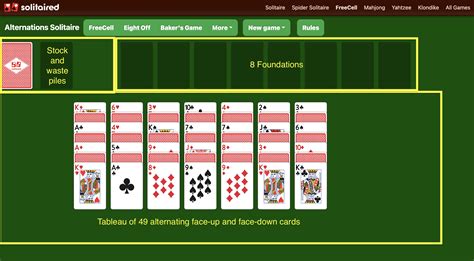 Alternations Solitaire - Play Online & 100% Free | Solitaired.com