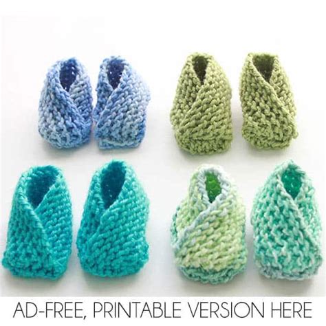 Easiest Baby Booties Ever Knitting Pattern