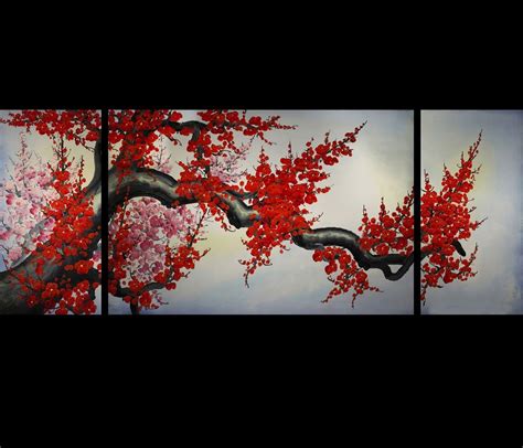 15 Inspirations Abstract Cherry Blossom Wall Art