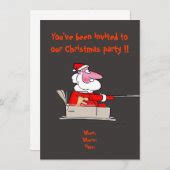 Funny Christmas Party Invitation | Zazzle