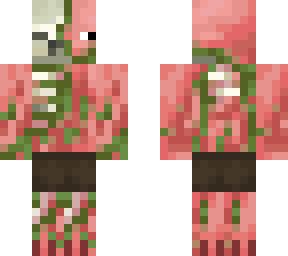 Zombie Pigman Skin Revamped | Minecraft Skin | Minecraft halloween costume, Zombie, Painting ...