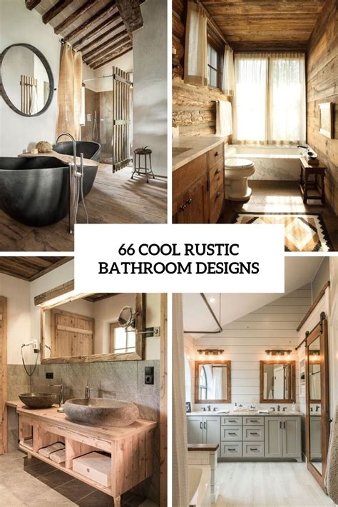 66 Cool Rustic Bathroom Designs - DigsDigs