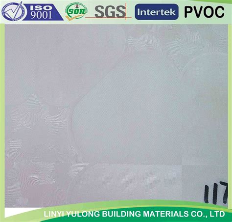 2015 New Design PVC Laminated Gypsum Ceiling Tile/ Board with Aluminium ...