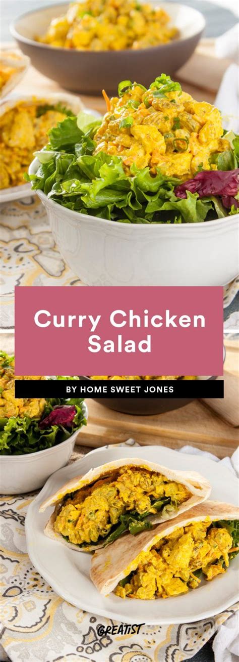 7 Healthier Chicken Salad Recipes That Aren't Just Buckets of Mayo | Chicken curry salad ...