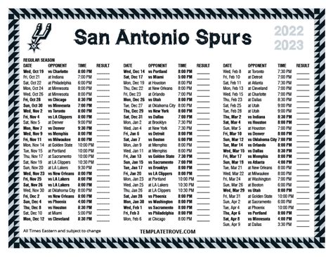 San Antonio Spurs 2025 2025 Scheduleanywhere - Timi Adelind