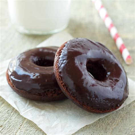 Healthier Double Chocolate Baked Donuts - The Busy Baker