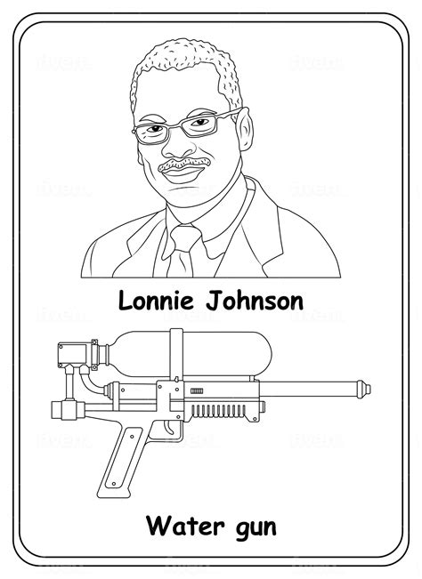 Printable African American Inventor Coloring Pages