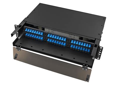 2U Fiber Enclosure Rack Mounted, w/ 6 SC LGX Adapter Panels