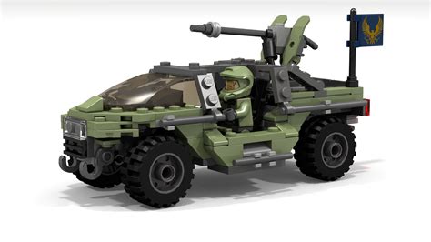 HALO Warthog MOC (Render, 1920x1080) : lego