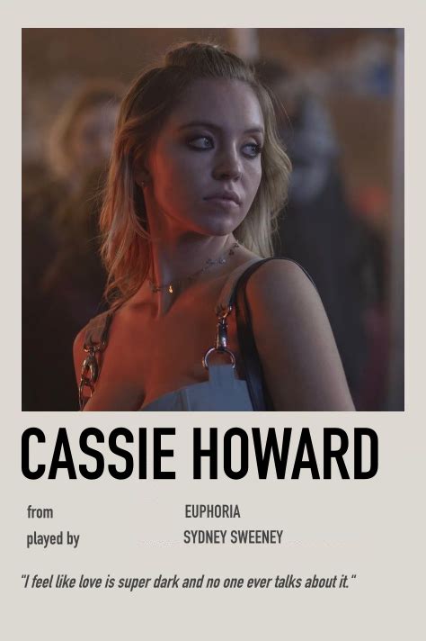 Cassie Howard | Euphoria, Movie posters minimalist, Film posters minimalist