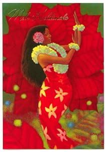 Amazon.com: Hibiscus Hula Deluxe Hawaiian Christmas Cards / Box of 12 ...