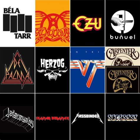 Famous Filmmakers as Recognizable Band Logos Created By NYC's The IFC Center - That Eric Alper