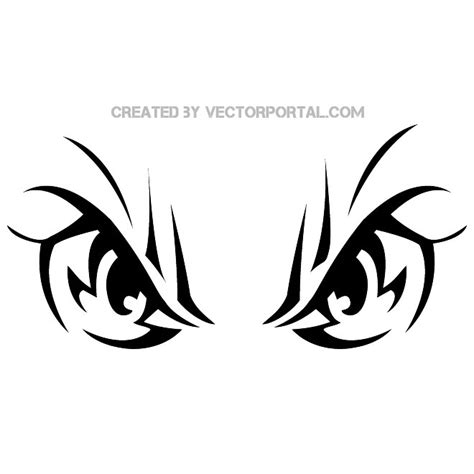 Angry eyes image Royalty Free Stock SVG Vector