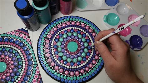 How To Paint Dot Mandalas #23 PASTELS Full Step by Step Tutorial | Dot art painting, Dots art ...