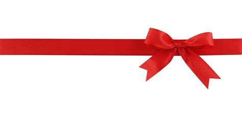 Red Bow Ribbon PNG Photo