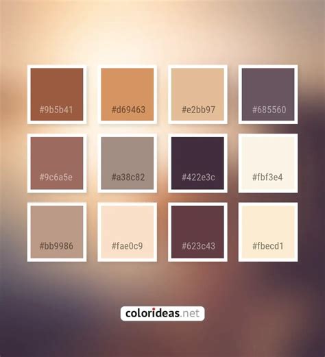 Sepia Skin Claret Red 9C6A5E Toast Color Palette | Color palette ideas