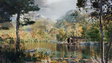 Autumn Cabin on Behance