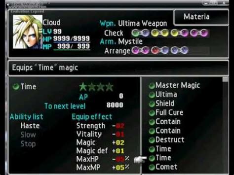 Final Fantasy VII - Materia Setup - YouTube