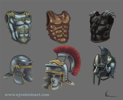 NJValente Art - Roman armor studies