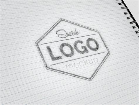 Free Sketch Logo Mockup (PSD)