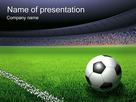 Soccer Field Background For Powerpoint