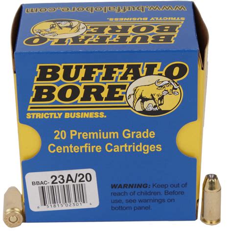 Buffalo Bore Ammunition Handgun 40 S&W JHP 155 Grains 20 Rounds Per Box 23A/20 - 1066394