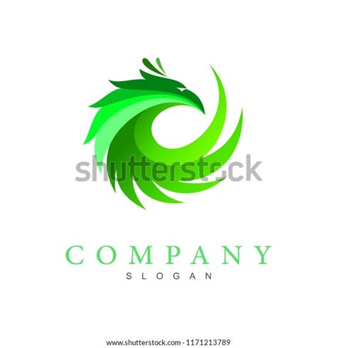 Phoenix Logo Circle Eagle Logo Simple Stock Vector (Royalty Free) 1171213789