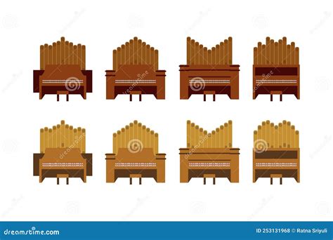 Pipe Organ Design Vector Flat Isolated Illustration Stock Vector ...