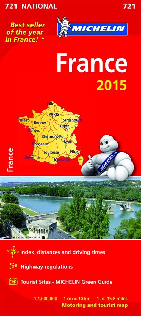 Michelin: France Overview Map #721 - Karen Brown's World of Travel