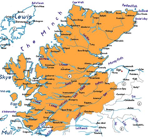 Map of Highland Province Pictures