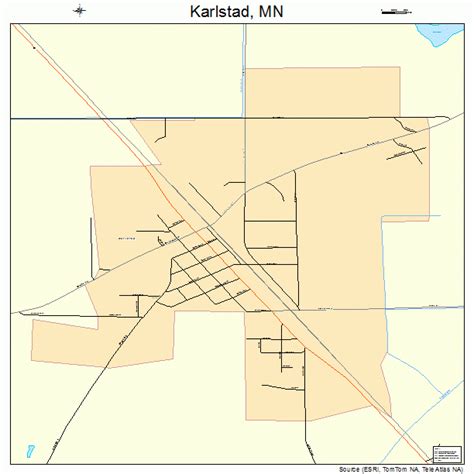 Karlstad Minnesota Street Map 2732444