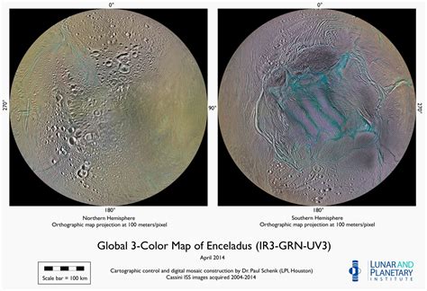 Photos: Spectacular Color Maps of Saturn's Moons by Cassini | Space