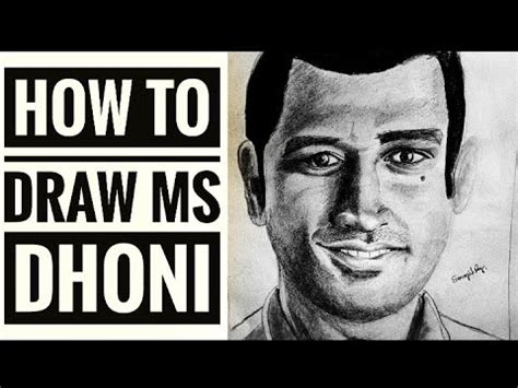 HOW TO DRAW MS DHONI ||pencil sketch|| - YouTube