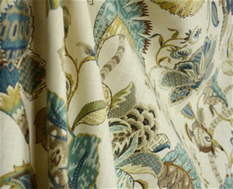 Finders Keepers French Blue Jacobean Floral Fabric - Traditional - Drapery Fabric - by The ...