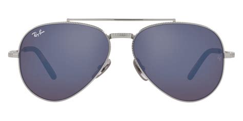 Ray-Ban™ Aviator Titanium RB8225 Aviator Sunglasses | EyeOns.com