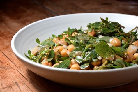 Purslane Bean Salad – Stylish Cuisine