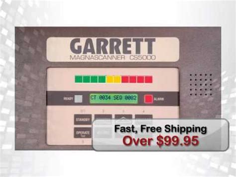 Garrett Magnascanner CS 5000 Security Metal Detector - metaldetector.com - YouTube